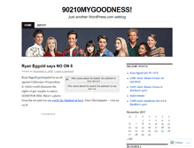 Tablet Screenshot of 90210mygoodness.wordpress.com