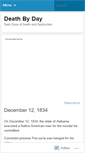 Mobile Screenshot of deathbyday.wordpress.com