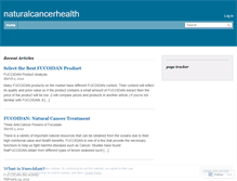 Tablet Screenshot of naturalcancerhealth.wordpress.com