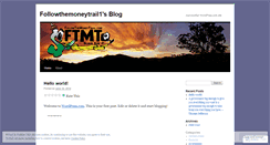Desktop Screenshot of followthemoneytrail1.wordpress.com