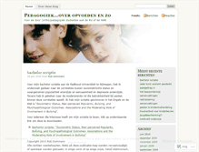 Tablet Screenshot of pedagogiek.wordpress.com