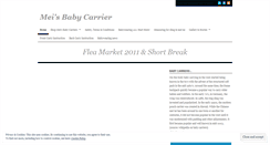 Desktop Screenshot of meisbabycarriers.wordpress.com