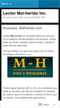 Mobile Screenshot of lectormalherido.wordpress.com