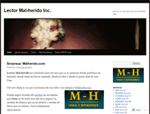 Tablet Screenshot of lectormalherido.wordpress.com