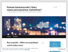 Tablet Screenshot of nopeatlaihdutusvinkit.wordpress.com