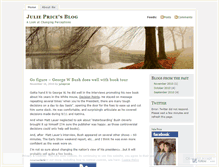 Tablet Screenshot of julieprice.wordpress.com