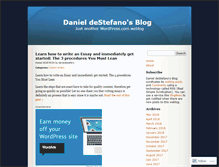 Tablet Screenshot of danieldestefano.wordpress.com