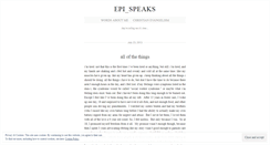 Desktop Screenshot of epispeaks.wordpress.com
