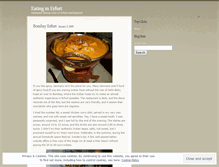 Tablet Screenshot of eatinginerfurt.wordpress.com