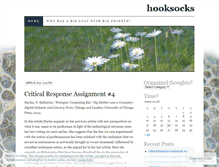 Tablet Screenshot of hooksocks.wordpress.com