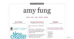 Desktop Screenshot of amyfung.wordpress.com