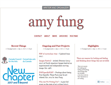 Tablet Screenshot of amyfung.wordpress.com