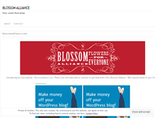 Tablet Screenshot of blossomalliance.wordpress.com