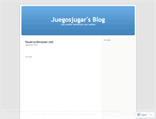 Tablet Screenshot of juegosjugar.wordpress.com