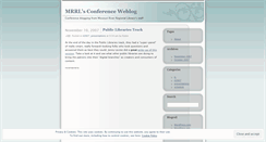 Desktop Screenshot of mrrlconf.wordpress.com
