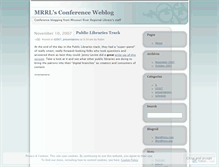 Tablet Screenshot of mrrlconf.wordpress.com