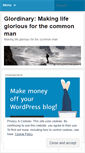 Mobile Screenshot of glordinary.wordpress.com