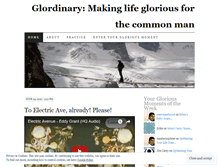 Tablet Screenshot of glordinary.wordpress.com