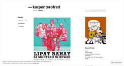 Desktop Screenshot of karpenterofred.wordpress.com