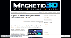Desktop Screenshot of magnetic3d.wordpress.com