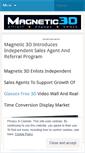 Mobile Screenshot of magnetic3d.wordpress.com