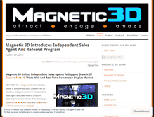 Tablet Screenshot of magnetic3d.wordpress.com