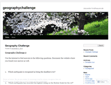 Tablet Screenshot of geographychallenge.wordpress.com