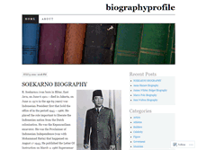 Tablet Screenshot of biographyprofile.wordpress.com