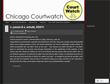 Tablet Screenshot of chicagocourtwatch.wordpress.com