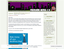 Tablet Screenshot of freiraumneuss.wordpress.com