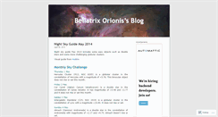 Desktop Screenshot of bellatrixorionis.wordpress.com