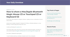 Desktop Screenshot of dailyoverdose.wordpress.com