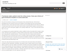 Tablet Screenshot of carperia.wordpress.com