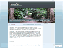 Tablet Screenshot of harmonywaycc.wordpress.com