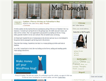 Tablet Screenshot of meithoughts.wordpress.com