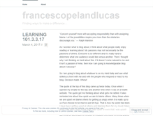 Tablet Screenshot of francescopelandlucas.wordpress.com