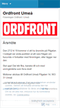 Mobile Screenshot of ordfrontumea.wordpress.com