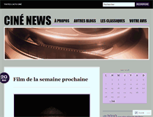 Tablet Screenshot of cineactu.wordpress.com