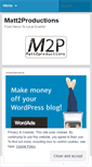 Mobile Screenshot of matt2productionstv.wordpress.com