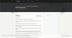 Desktop Screenshot of minourieuse.wordpress.com