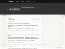 Tablet Screenshot of minourieuse.wordpress.com