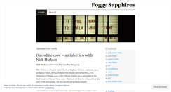 Desktop Screenshot of foggysapphires.wordpress.com