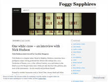 Tablet Screenshot of foggysapphires.wordpress.com