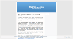 Desktop Screenshot of nathanzaetta.wordpress.com