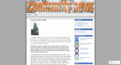 Desktop Screenshot of communitynews.wordpress.com