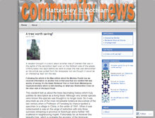 Tablet Screenshot of communitynews.wordpress.com