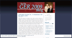 Desktop Screenshot of ger09.wordpress.com