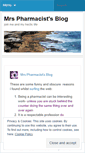 Mobile Screenshot of mrspharmacist.wordpress.com