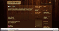 Desktop Screenshot of mysticcanyon.wordpress.com