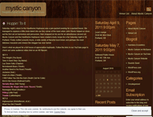 Tablet Screenshot of mysticcanyon.wordpress.com